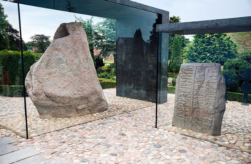 Jelling Stones, Jelling, Southern Denmark, Denmark